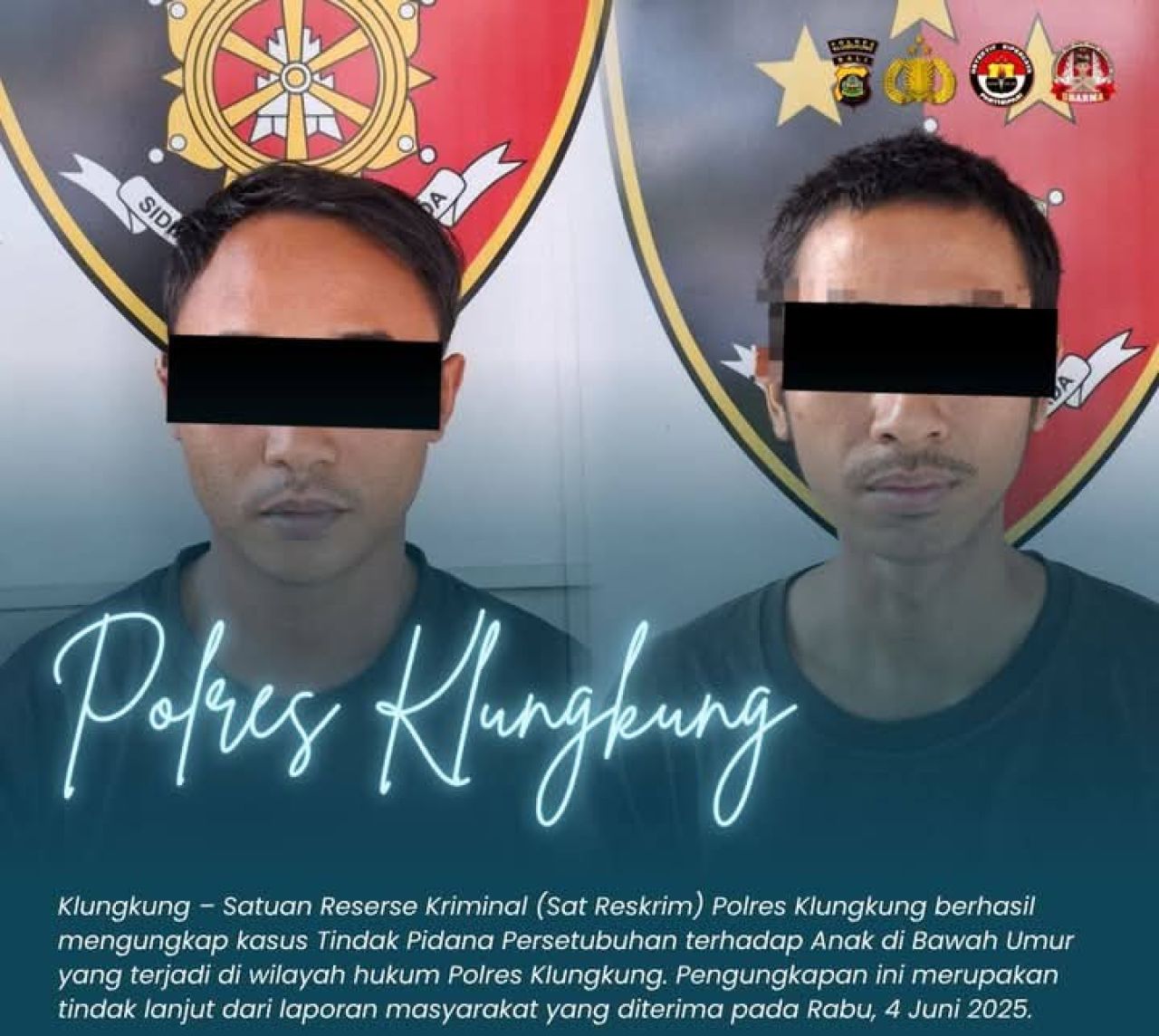 Dua pelaku persetubuhan terhadap anak