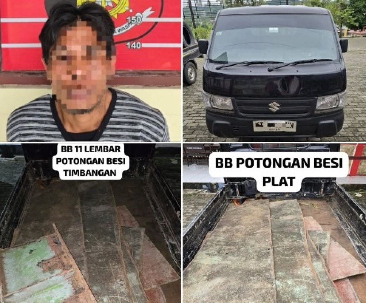 Pelaku dan barang bukti