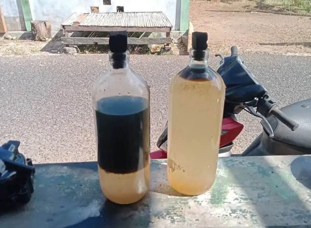BBM bercampur air