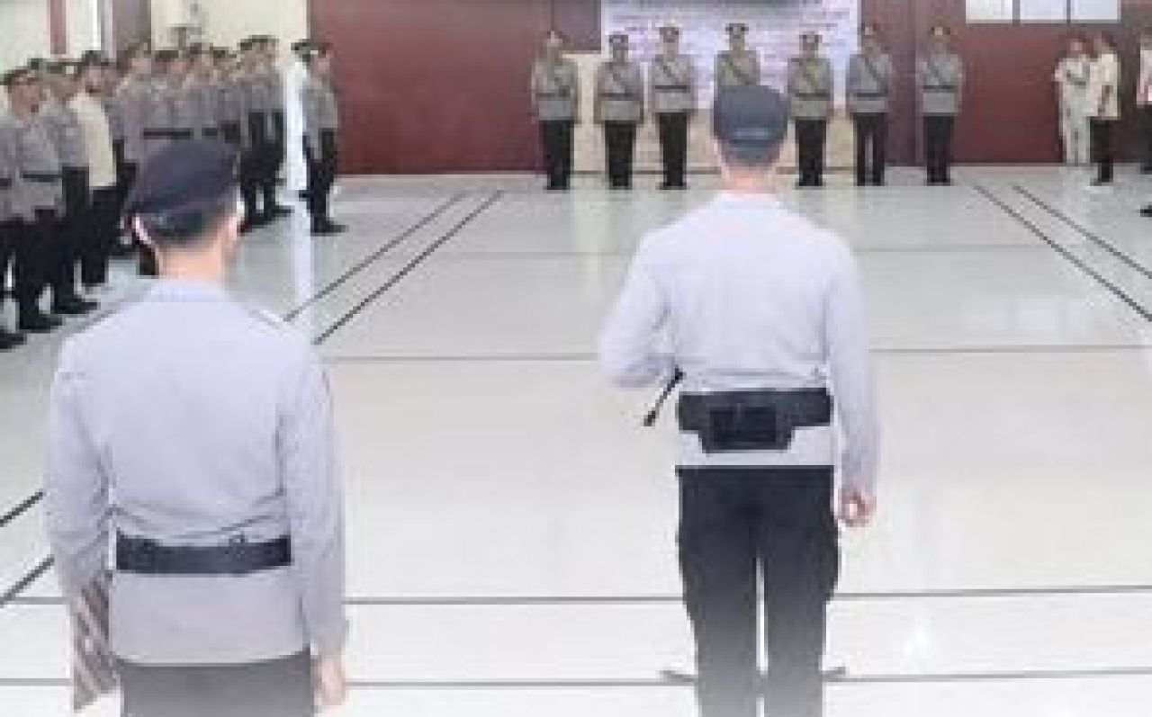 Serah terima jabatan Pejabat Utama di Kapolres Majene