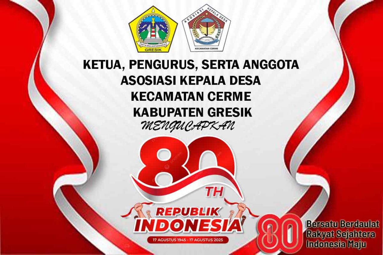 Ucapak HUT Kemerdekaan RI dari AKD Cerme