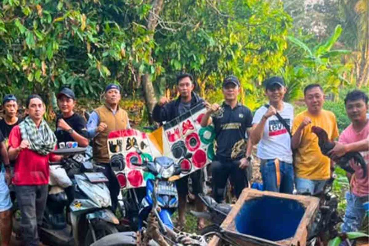 Polsek Bandar Sribhawono dan barang bukti