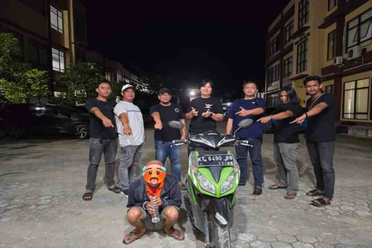 Tim Satreskrim Polres Kutai Kartanegara dan pelaku curanmor