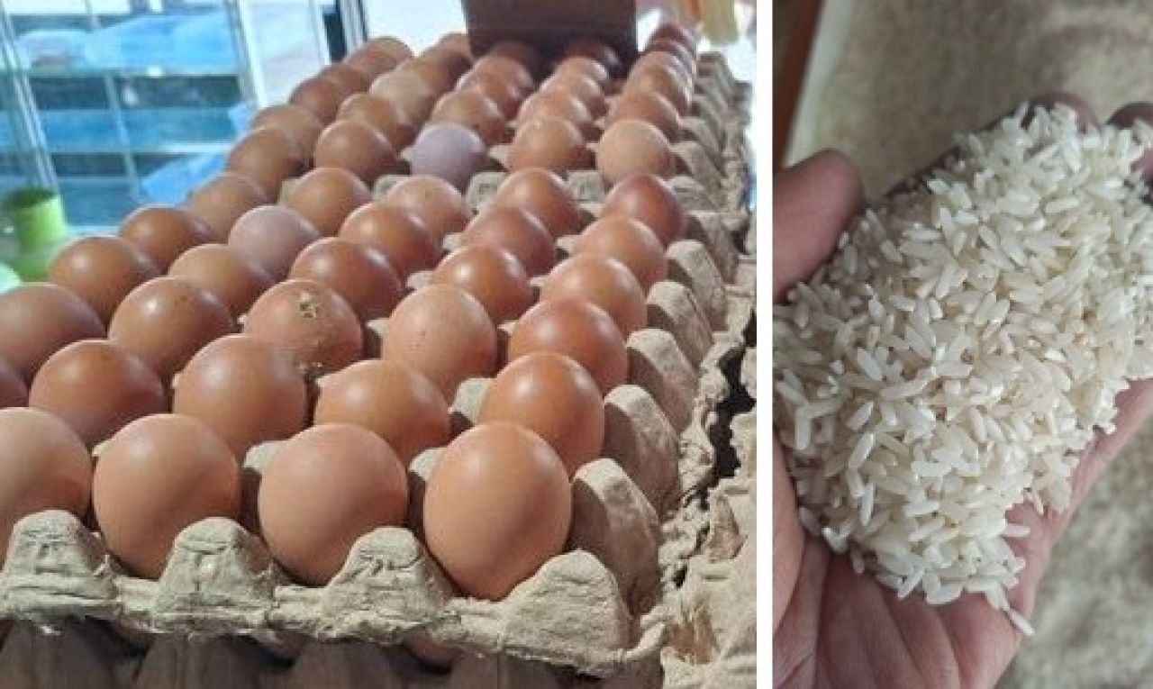 Telur dan beras