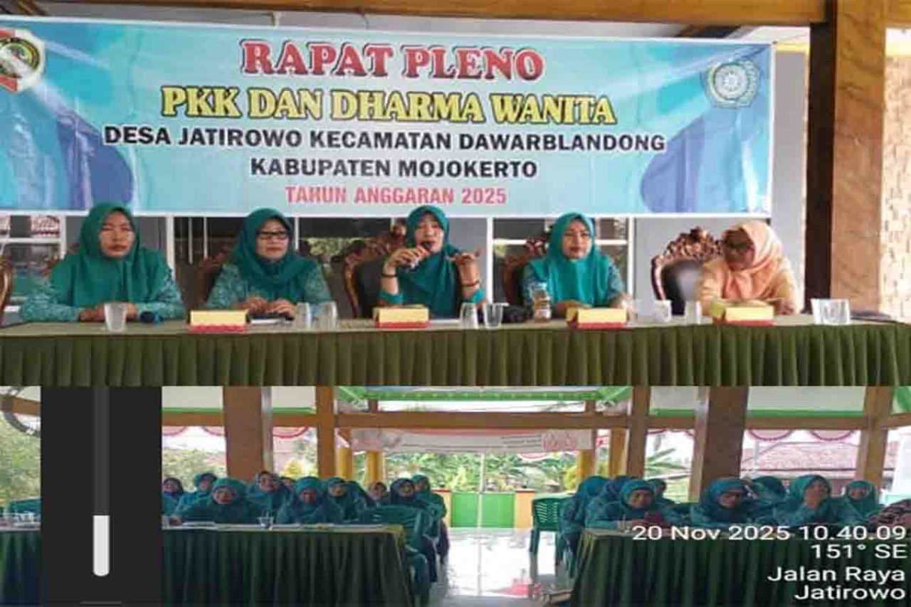 Rapat Pleno PKK dan Dharma Wanita Desa Jatirowo