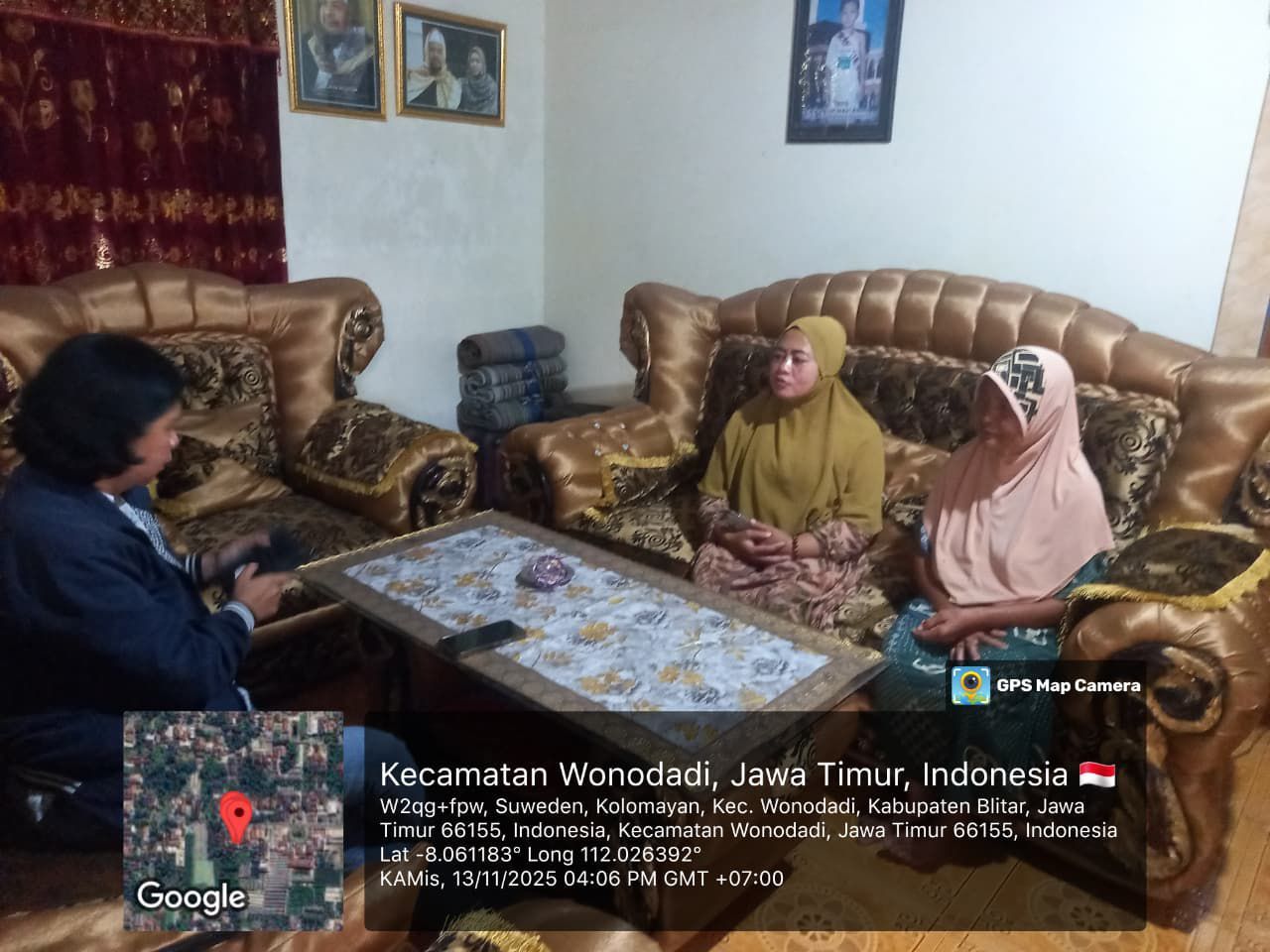 Kunjungan BRI Unit Kunir ke kediaman Ibu Mp