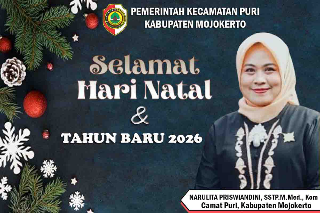 Narulita Priswiandini, SSTP.M.Med., Kom, Camat Puri ucapkan natal dan tahun baru 2026