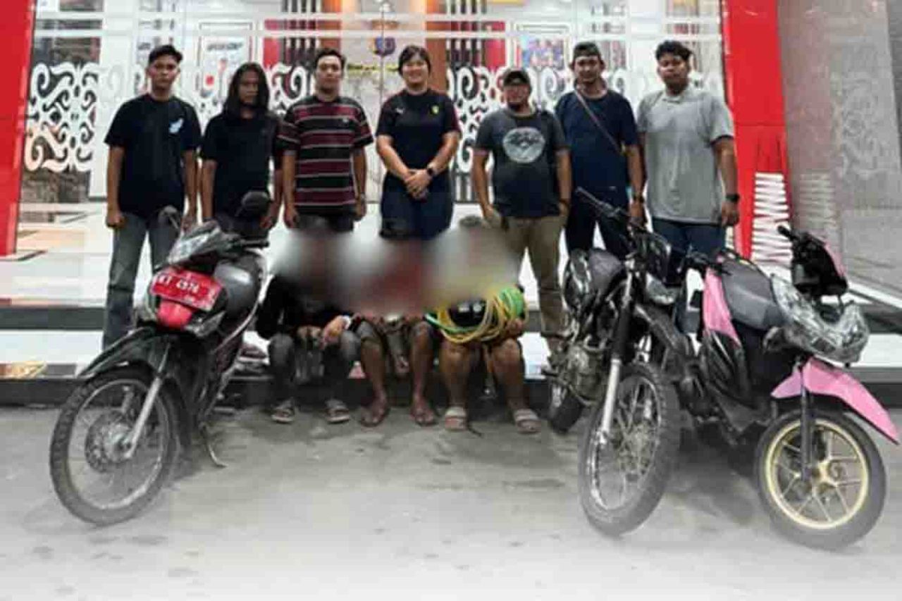 Tiga pencuri motor di Kelurahan Timbau