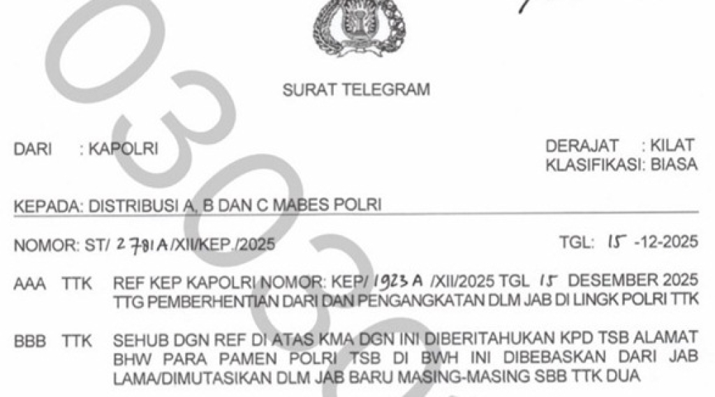 Mutasi Polri