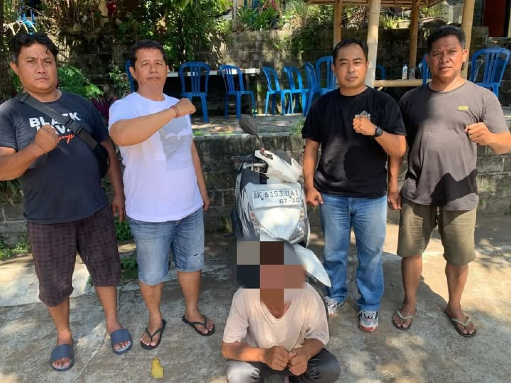 Unit Reskrim Polsek Kubutambahan menangkap pencuri motor