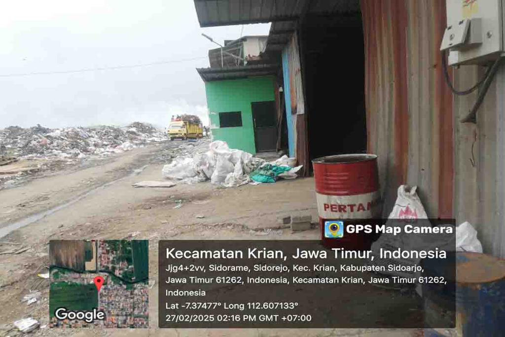 Tempat pembuangan sampai di Desa Barengkrajan