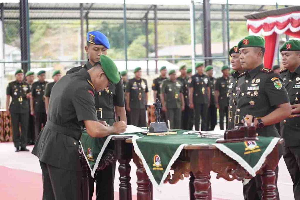 Serah terima jabatan Dandim Mimika