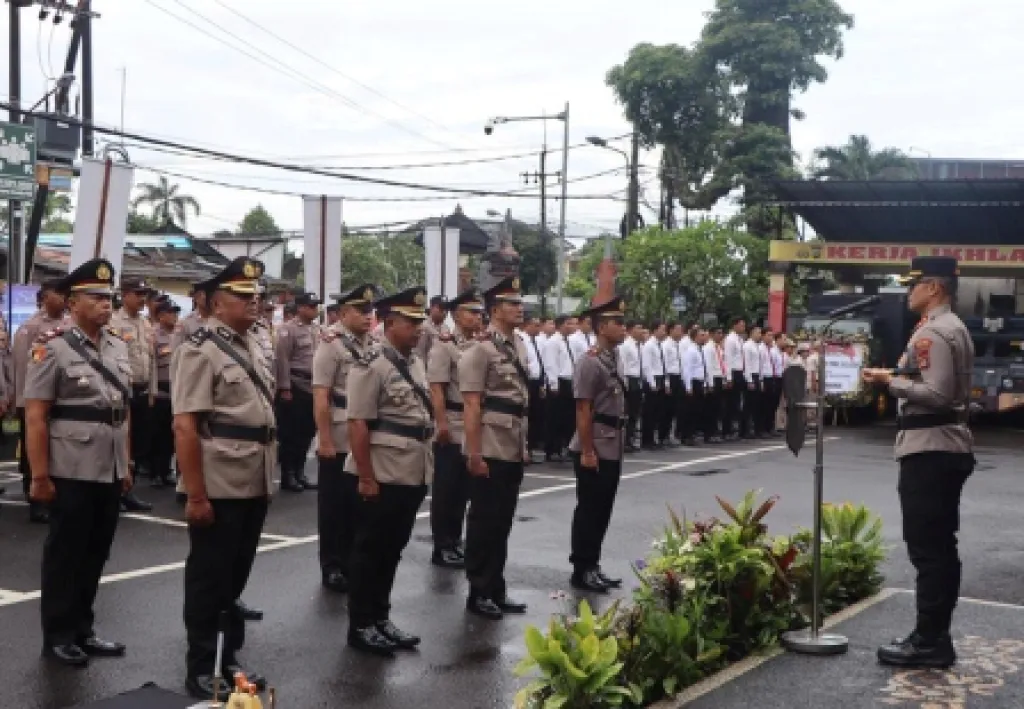 Sertijab Sejumlah Pejabat Utama di Polres Badung