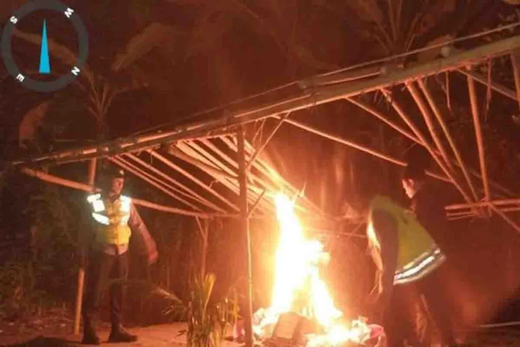 Polres Malang Sidak Arena Sabung Ayam di Desa Sitiarjo