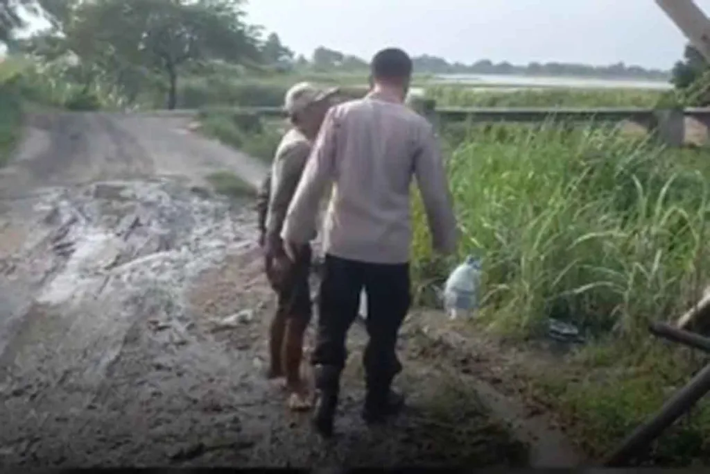 Polsek Kunjang Tertibkan Tambang Pasir Ilegal di Sungai Konto