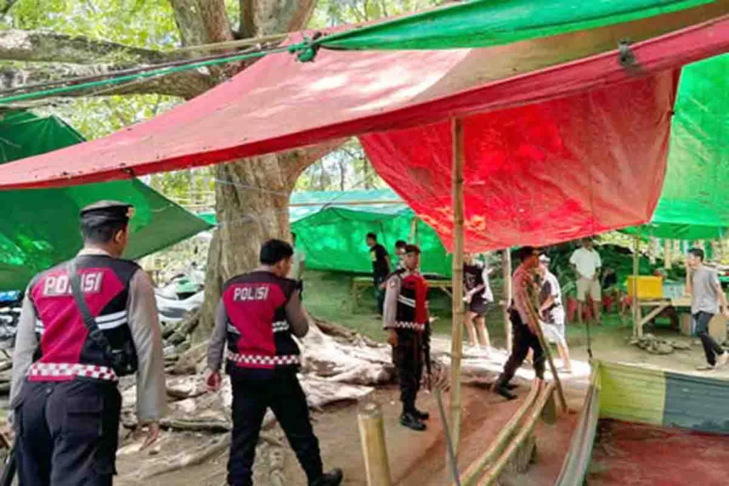 Sat Samapta Polres Bima Kota Bubarkan Judi Sabung Ayam di 5 Lokasi