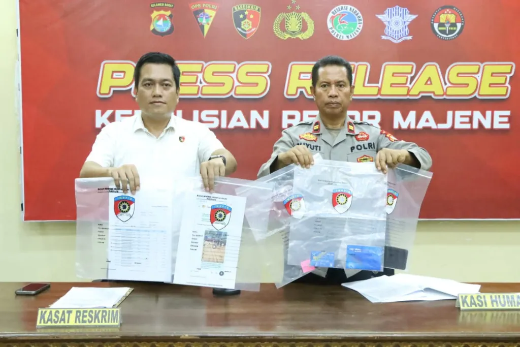 Polres Majene Ungkap Kasus Penipuan Jasa Tukar Uang