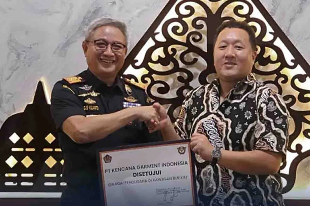 PT Kencana Garment Indonesia Ditetapkan sebagai Kawasan Berikat