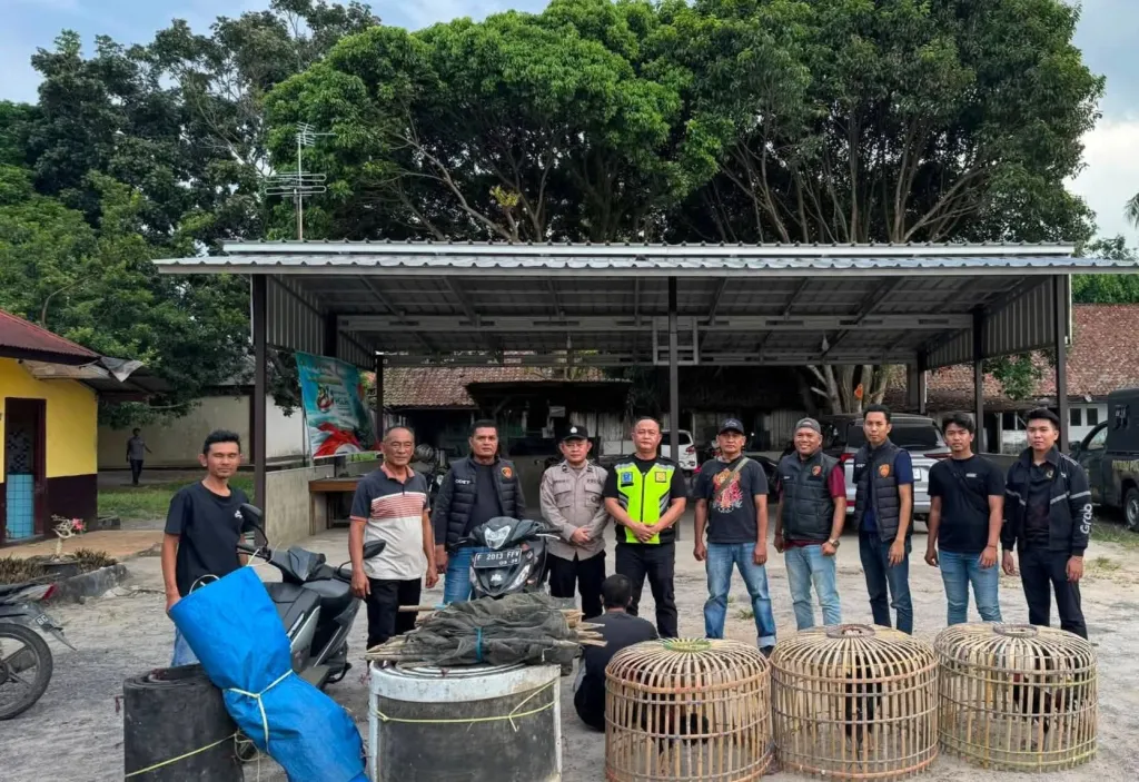 Polsek Tanjung Raja Tangkap 1 Pemain Judi Sabung Ayam