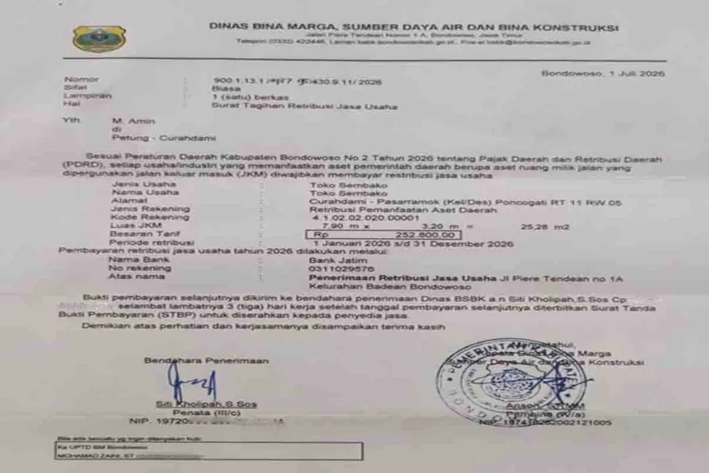 Pedagang yang Mangkal di Tepi Jalan di Bondowoso Mengeluh Dikenakan Pajak