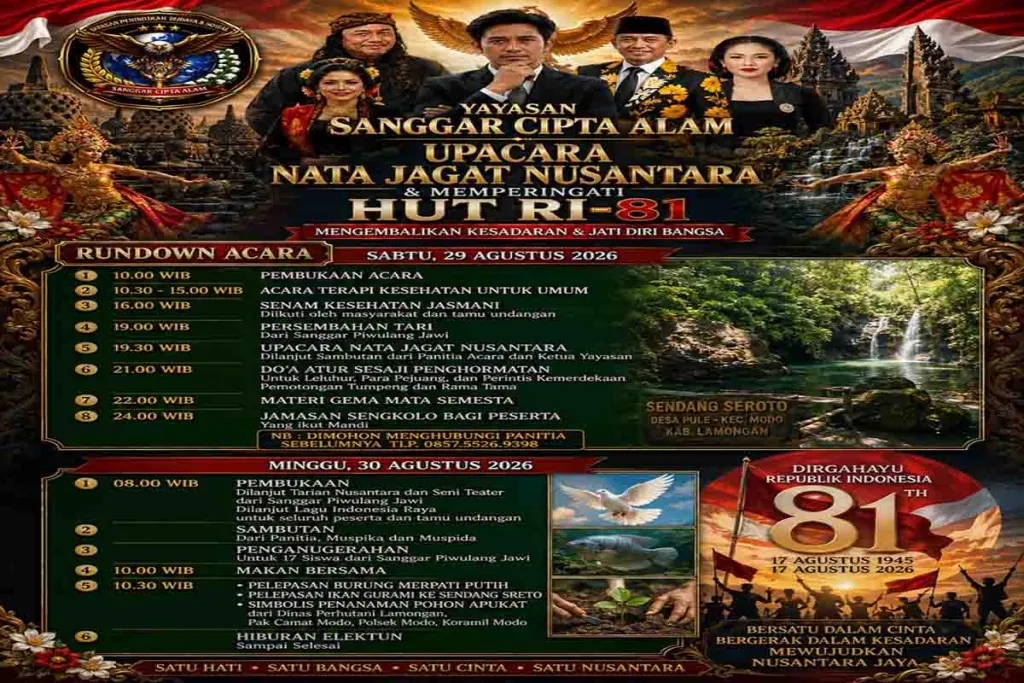 Sanggar Cipta Alam Gelar Upacara Nata Jagat Nusantara di Sendang Sreto