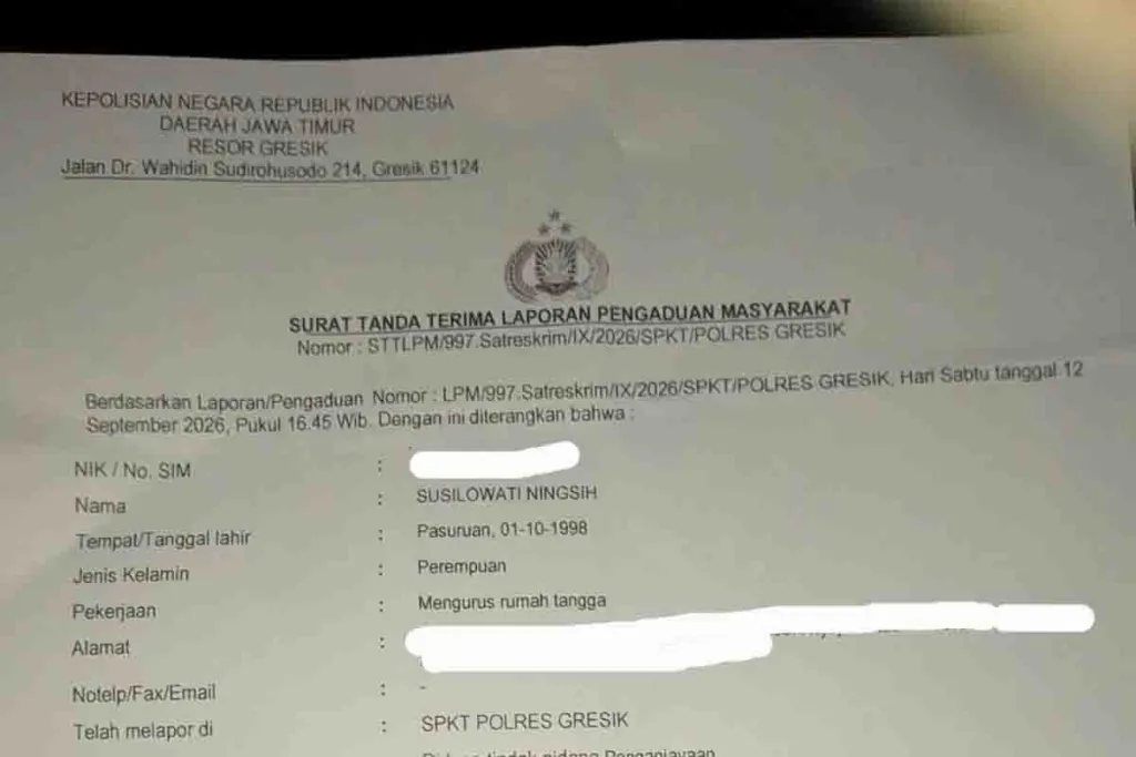Istri di Desa Gempolkurung Jadi Korban Dugaan Penganiayaan Bapak Mertuanya