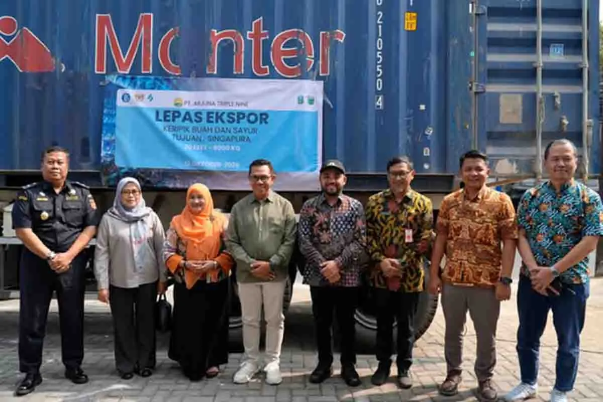 PT Arjuna Triple Nine Ekspor Keripik Buah ke Singapura