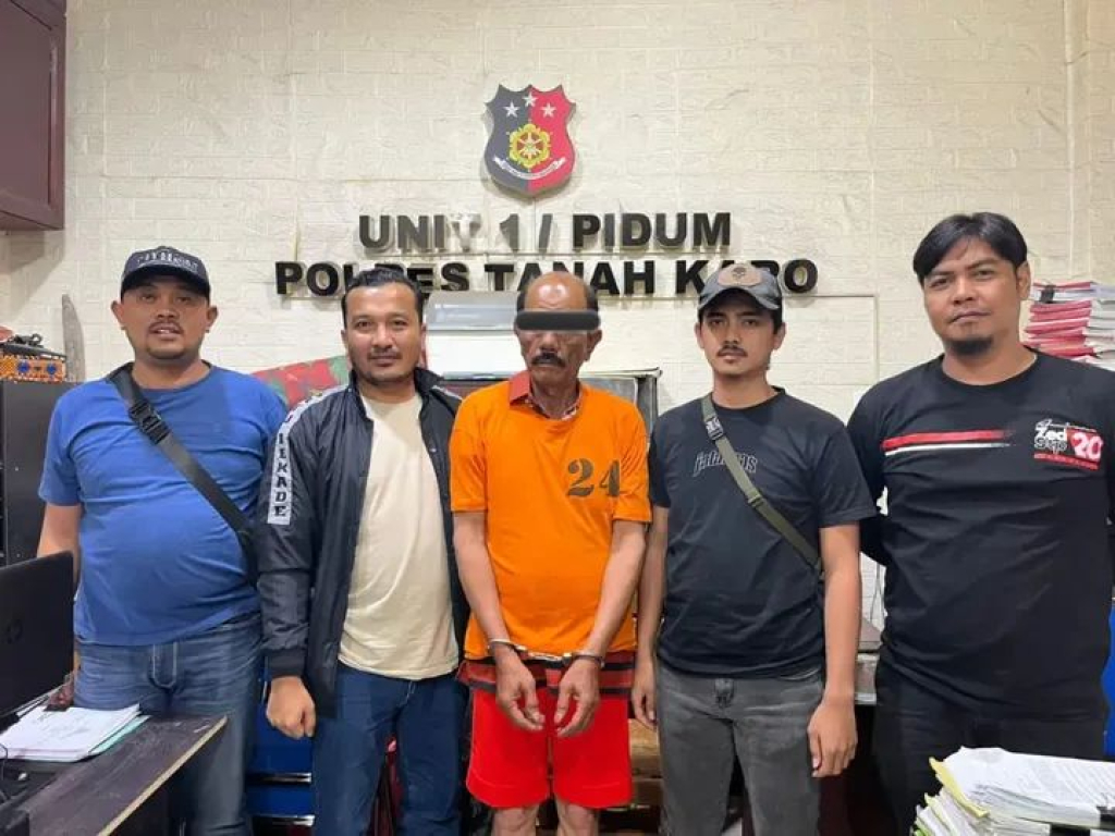 Tersangka kasus penganiayaaan berinisial OT