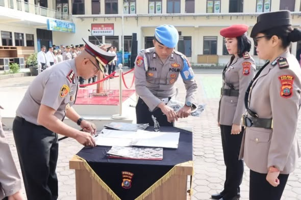 Sertijab di Polres Tanah Karo