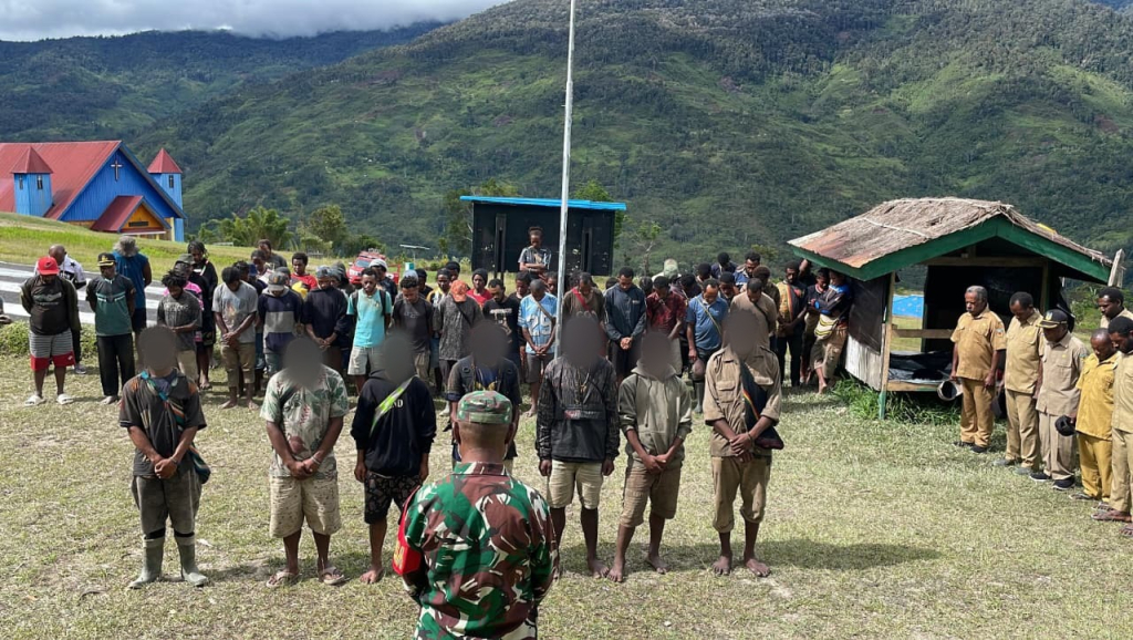 Ikrar anggota OPM untuk setia ke NKRI
