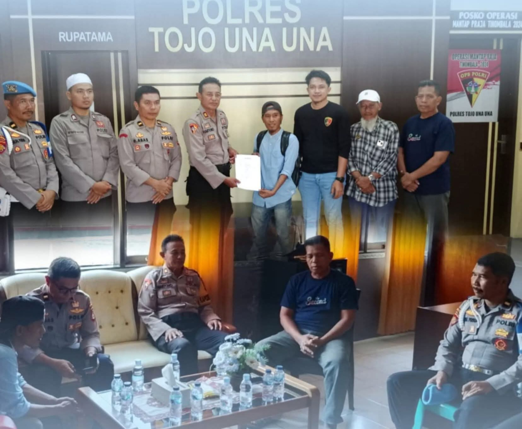 Mediasi antara JD dan oknum Polres Tojo Una Una