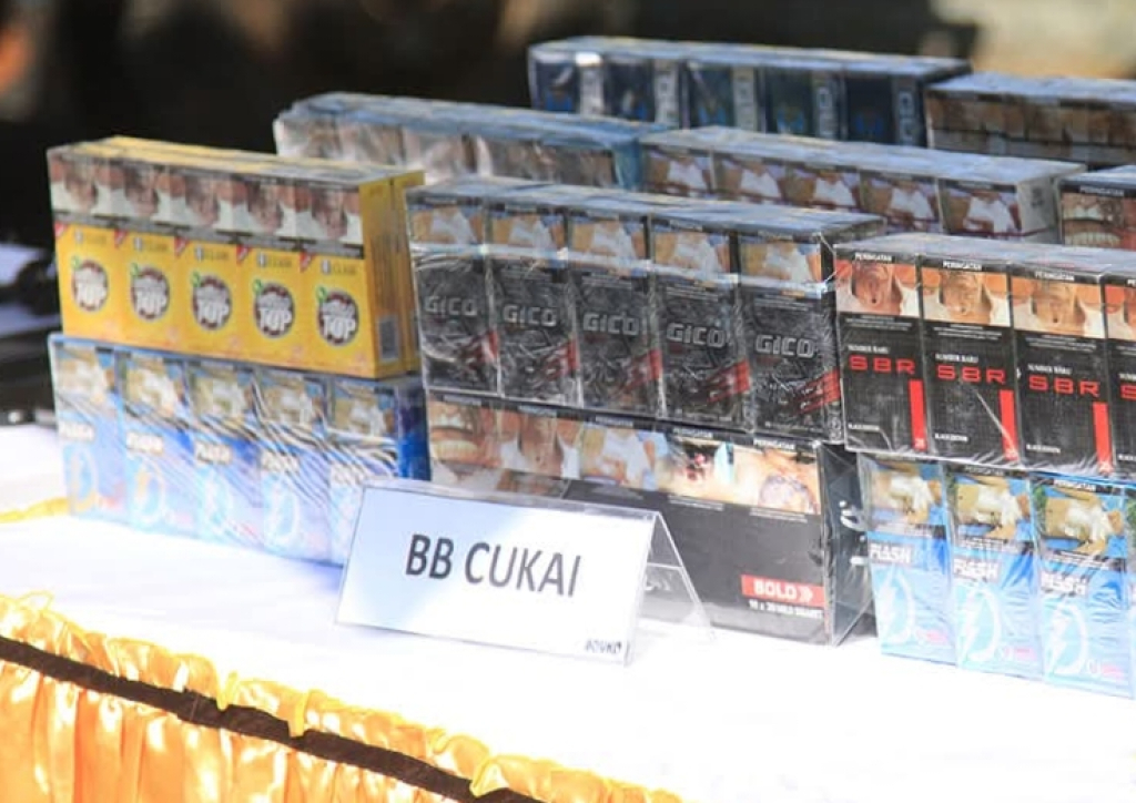 Rokok ilegal yang diamankan Bea Cukai Kudus