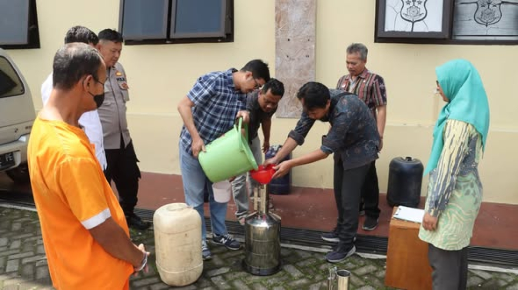 Pertalite ilegal yang diungkap Polres Wonosobo