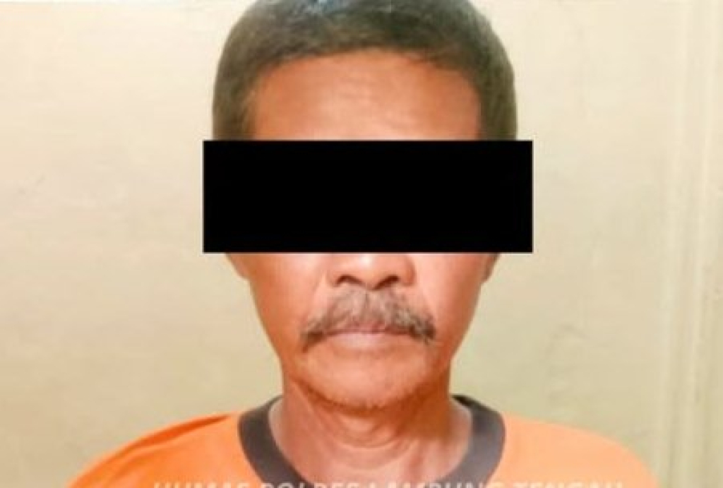 Pelaku berinisial M