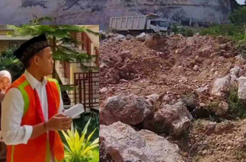 Area tambang di Desa Banjarwati. Inzet : Muhammad Yusuf Nouvaldo