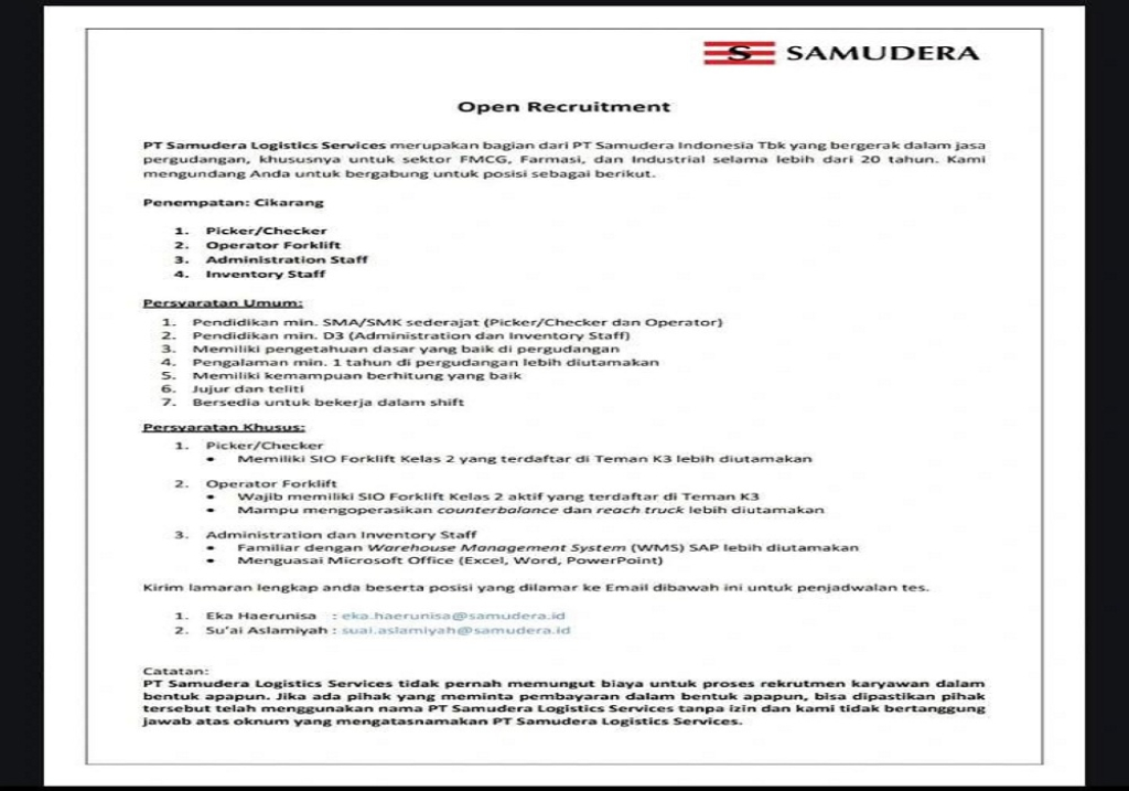 PT Samudera Logistics Services