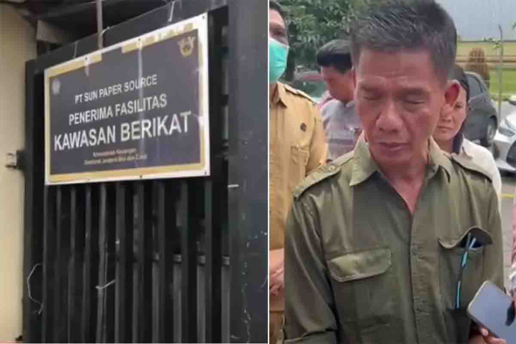 Pabrik PT Sun Paper Source. Inzet :  Hendro Djarot