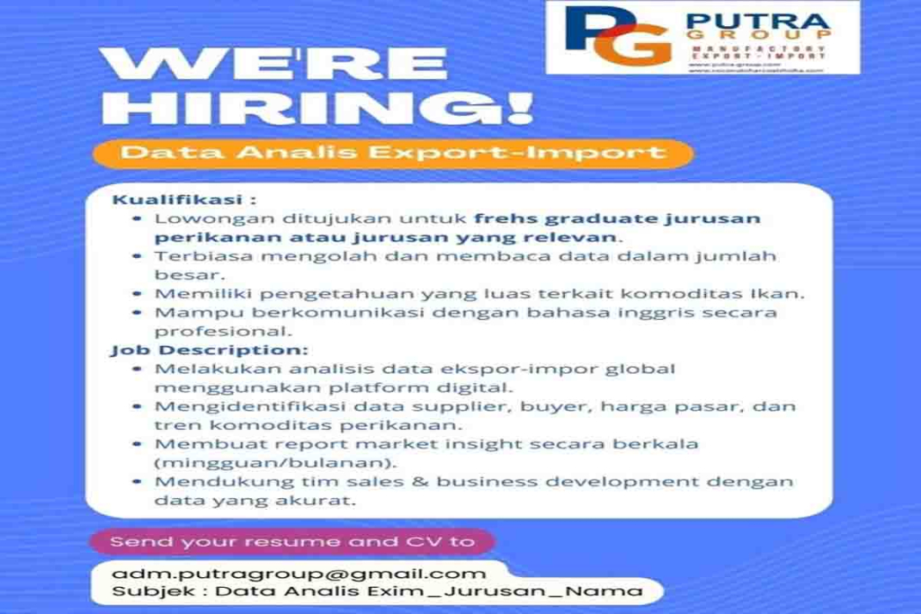 Lowongan kerja di Putra Group