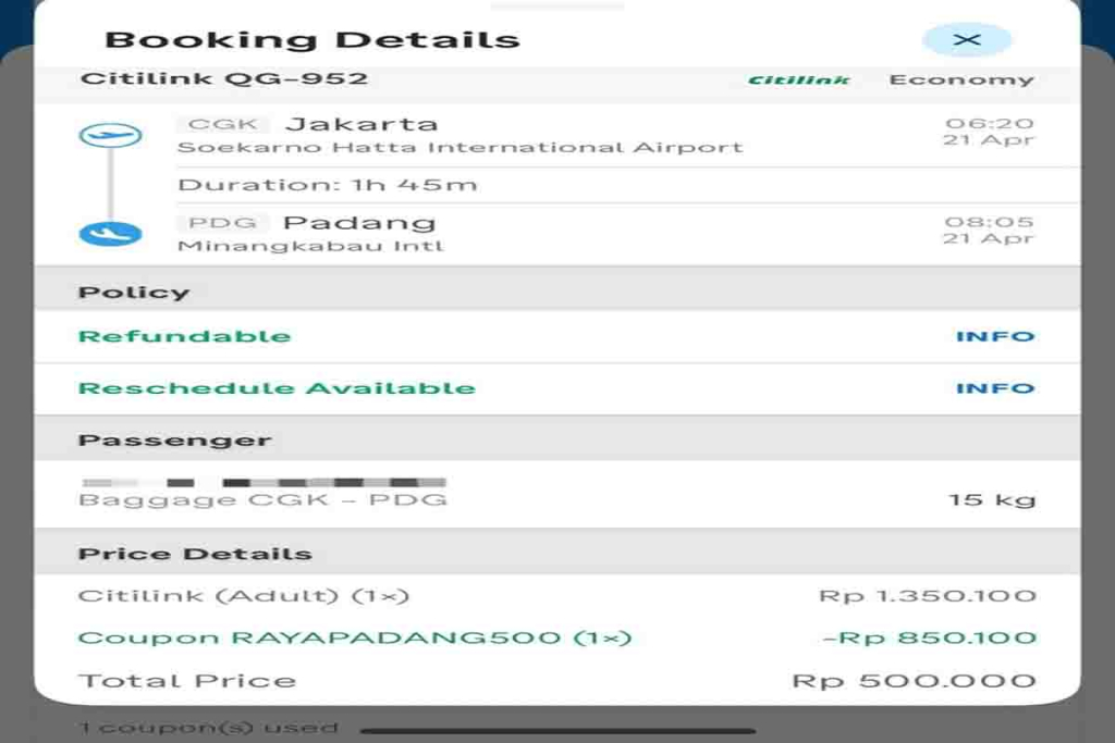 Booking tiket pesawat