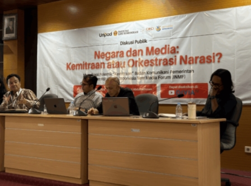 Diskusi publik Negara dan New Media: Kemitraan atau Orkestrasi Narasi?