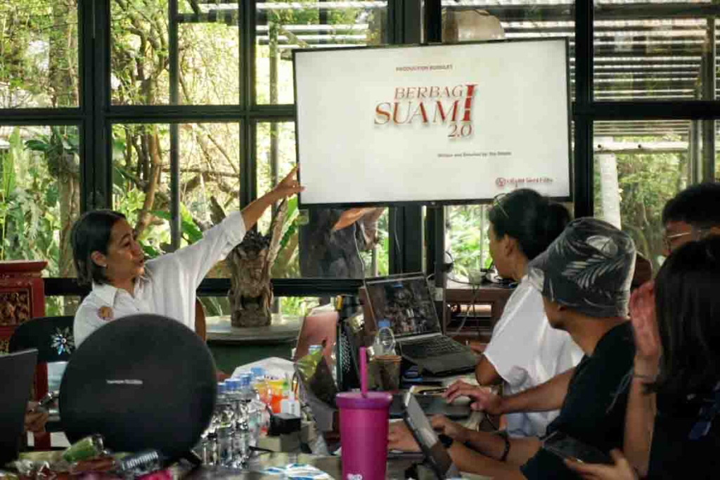 Proses shooting film Berbagi Suami versi terbaru