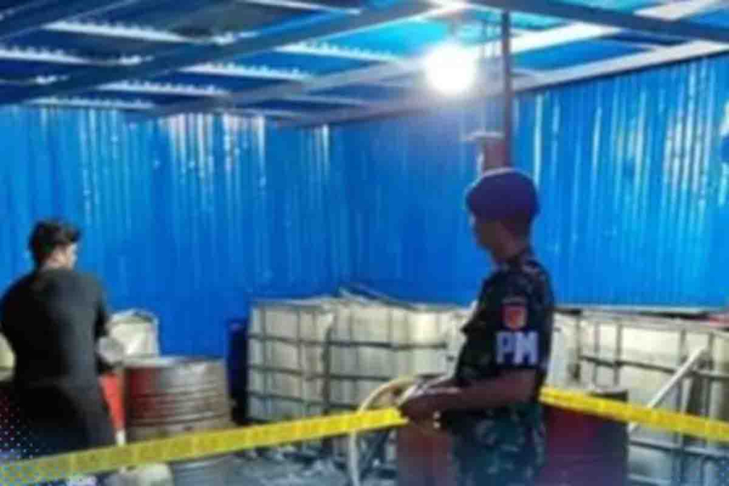 Gudang BBM subsidi yang digrebek Pomdam XIII Merdeka
