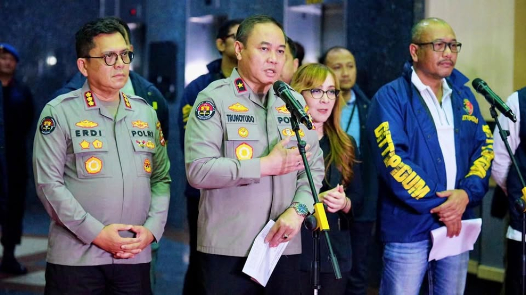 Bareskrim Polri konpers kasus judi online