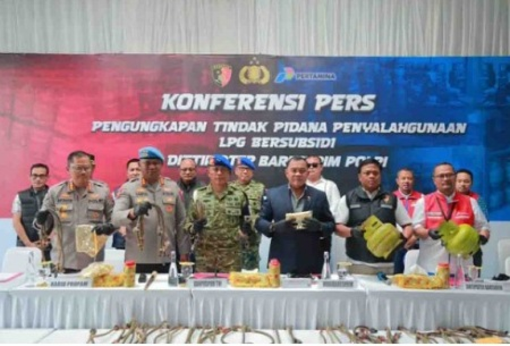 Konferensi pers penyalahgunaan niaga LPG Subsidi di Klaten