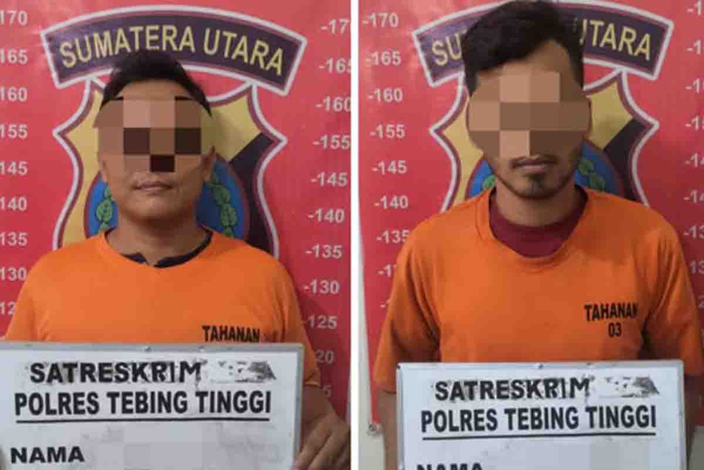 2 pelaku penyalahgunaan Solar yang diamankan  Polres Tebing Tinggi