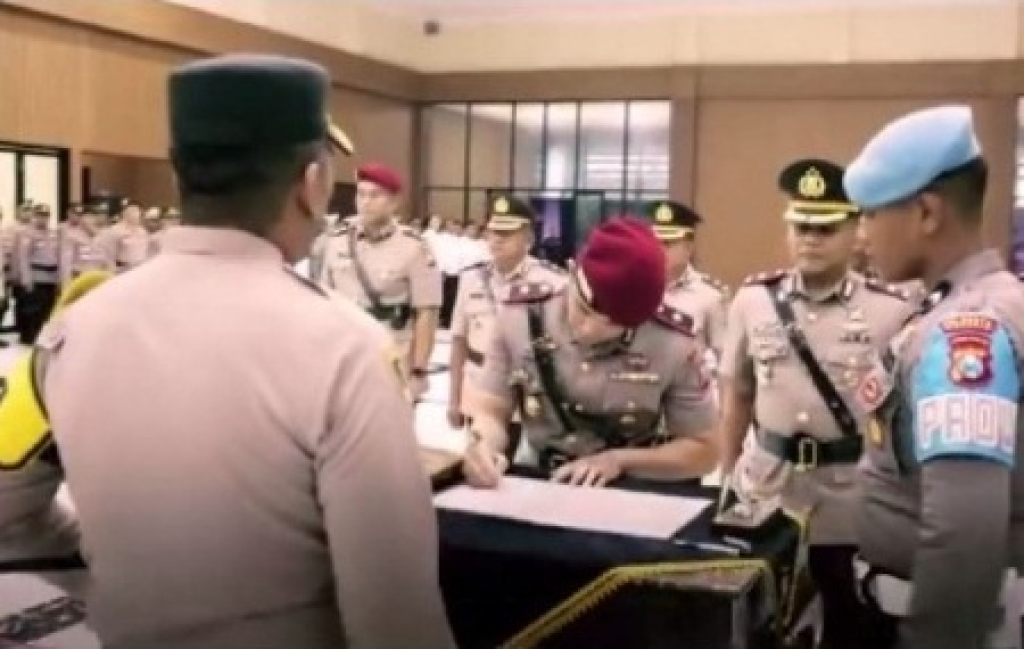 Sertijab Pejabat Utama Polresta Sidoarjo