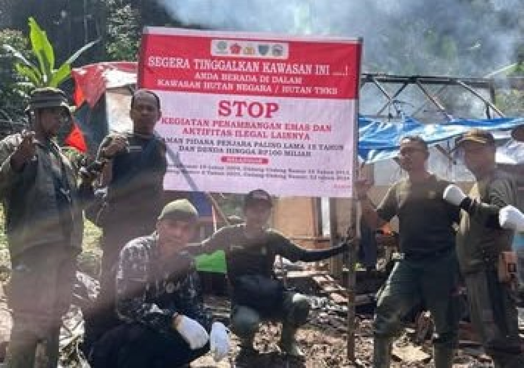 Penertiban tambang emas ilegal di Taman Nasional Kerinci Seblat