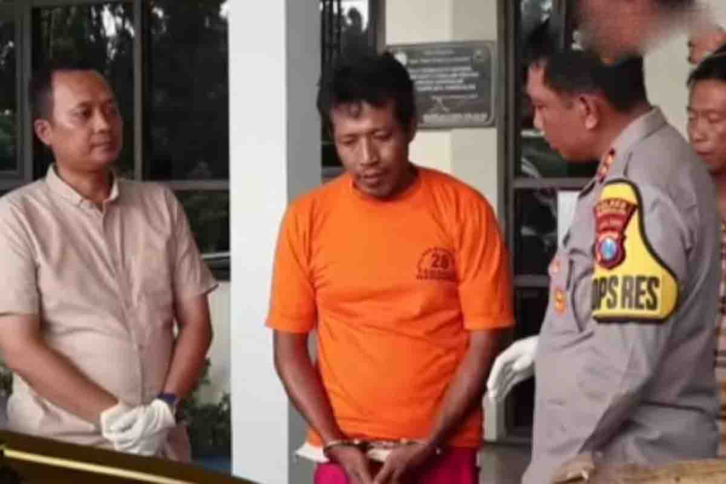 Inisial B saat diinterograsi Kapolres Bangkalan