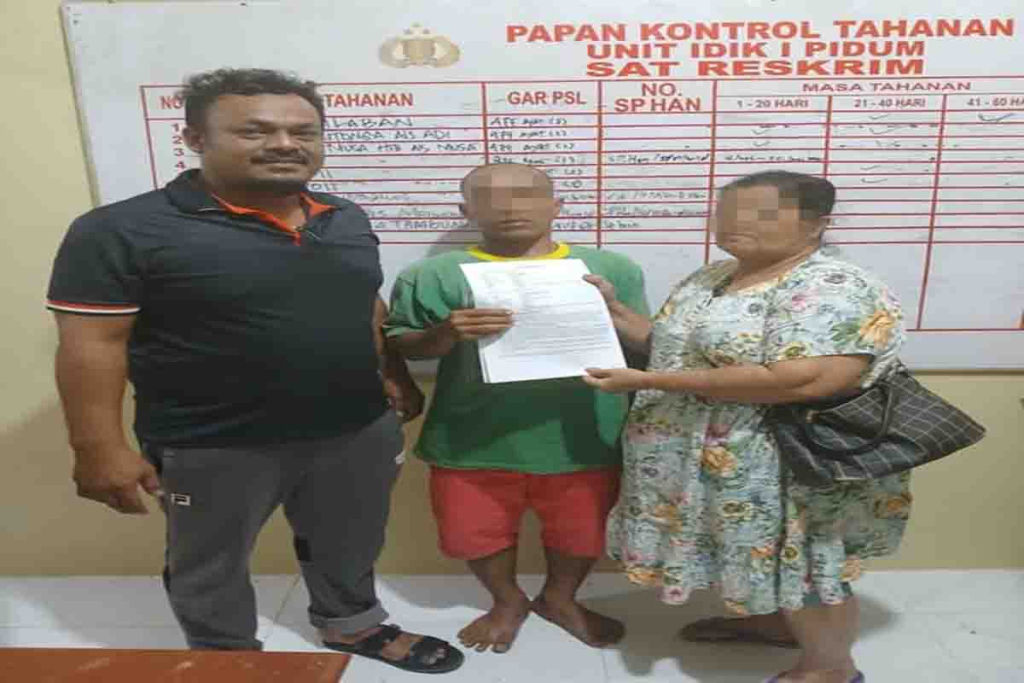 Perdamaian Ibu dan anak di Polres Tapanuli Tengah