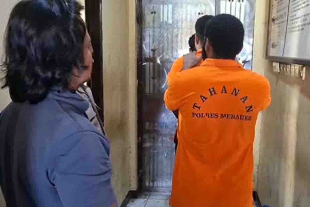 Pelaku pengeroyokan dimasukkan ke sel tahanan Polres Merauke